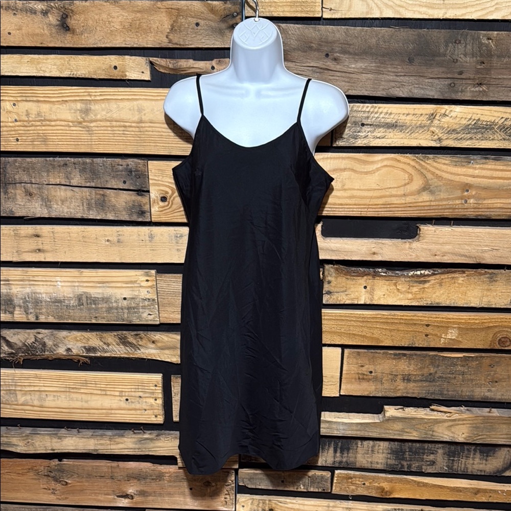 Nanette Lepore Women's Size 8 Black Soft Silky Adjustable Strap Slip Dress